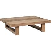Vivid Outdoor Coffee Table in Light Eucalyptus Wood