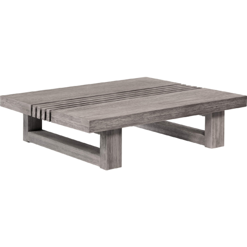 Vivid Outdoor Coffee Table in Gray Eucalyptus Wood