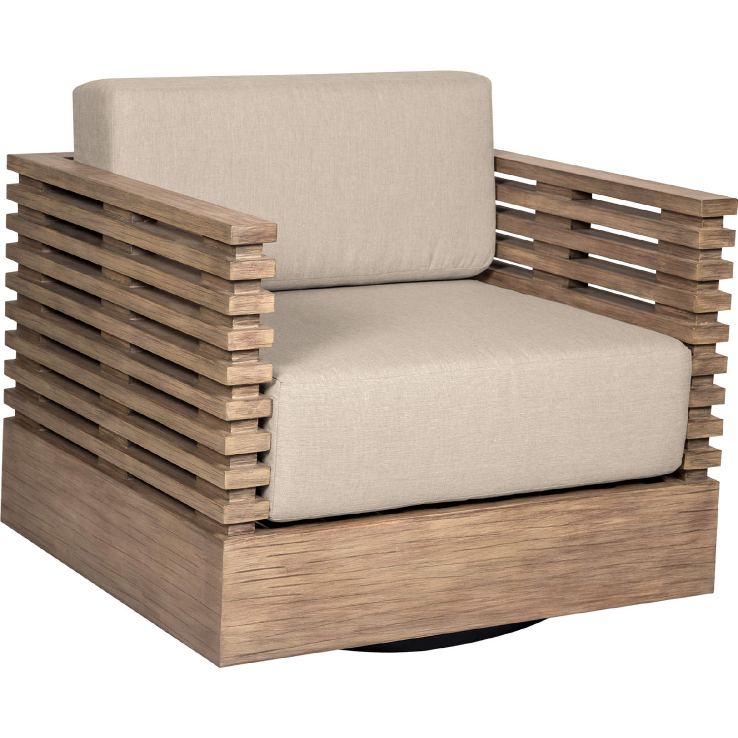 Armen Living Vivid Swivel Outdoor Chair - Thumbnail 5
