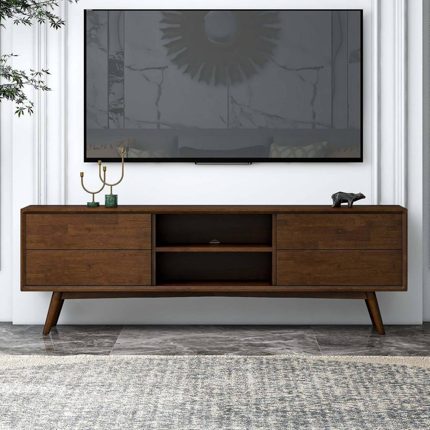 Ashcroft Furniture Caroline TV Stand - Thumbnail 5