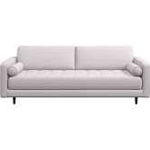 Anthony Sofa in Tufted Beige Linen & Wood