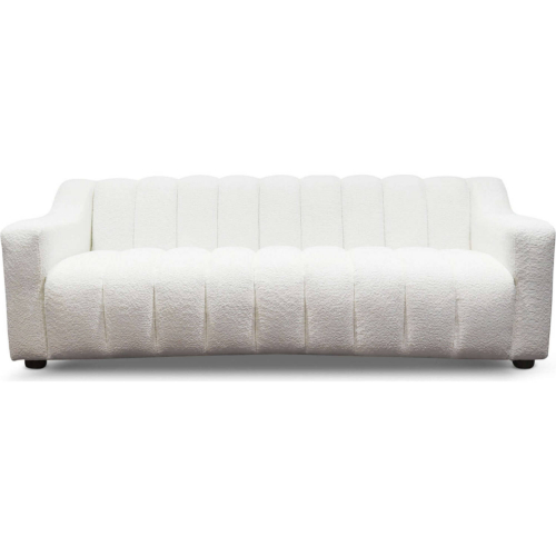 Marcus Sofa in Vertical Channel Tufted Cream Boucle Fabric