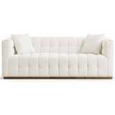 Eleanor Sofa in Tufted Beige Boucle Fabric