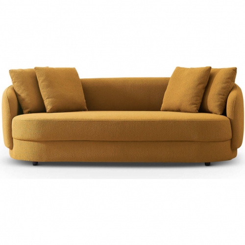 Dylan Sofa in Yellow French Boucle Fabric