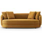 Dylan Sofa in Yellow French Boucle Fabric