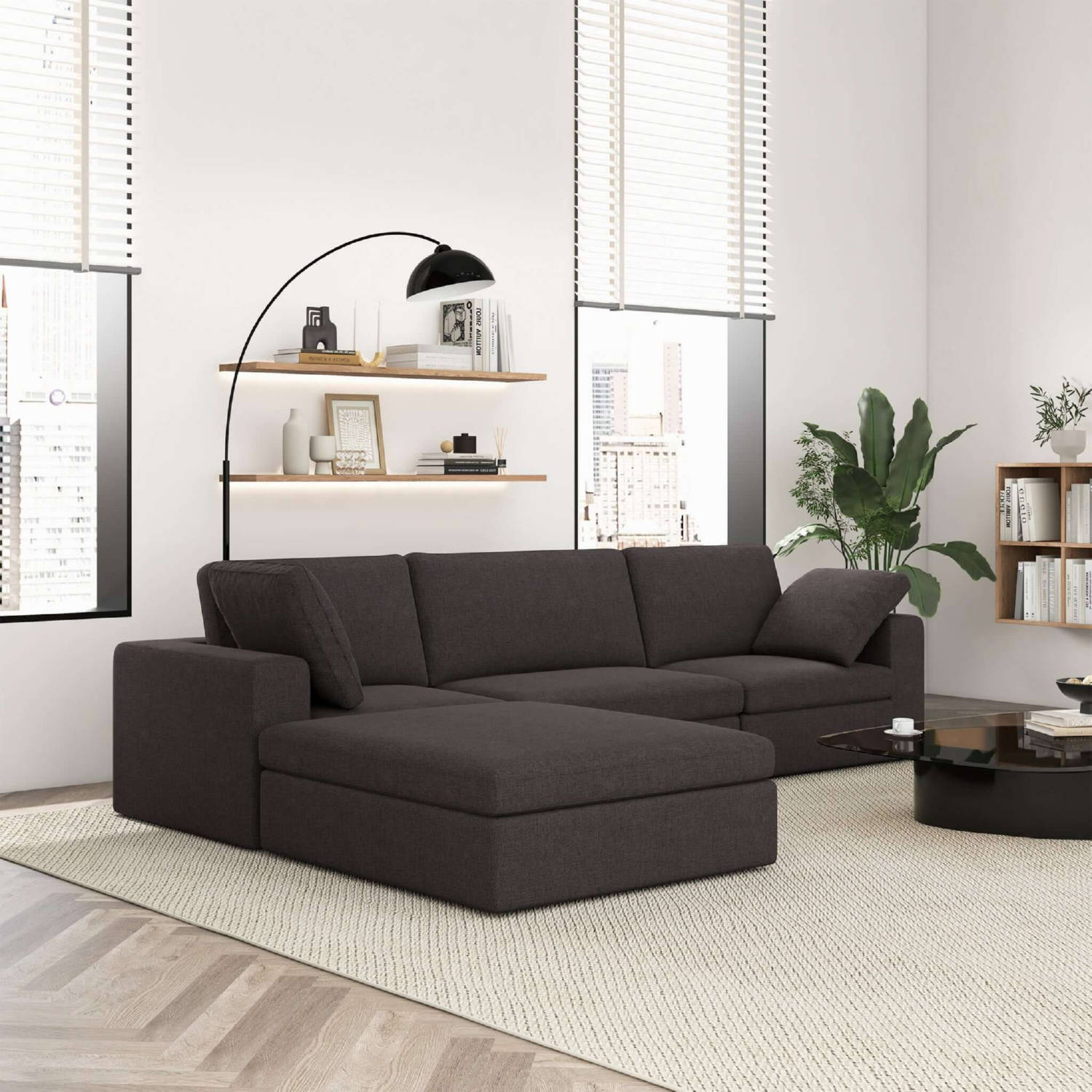 Ashcroft Furniture Cecilia Sectional Sofa - Thumbnail 2