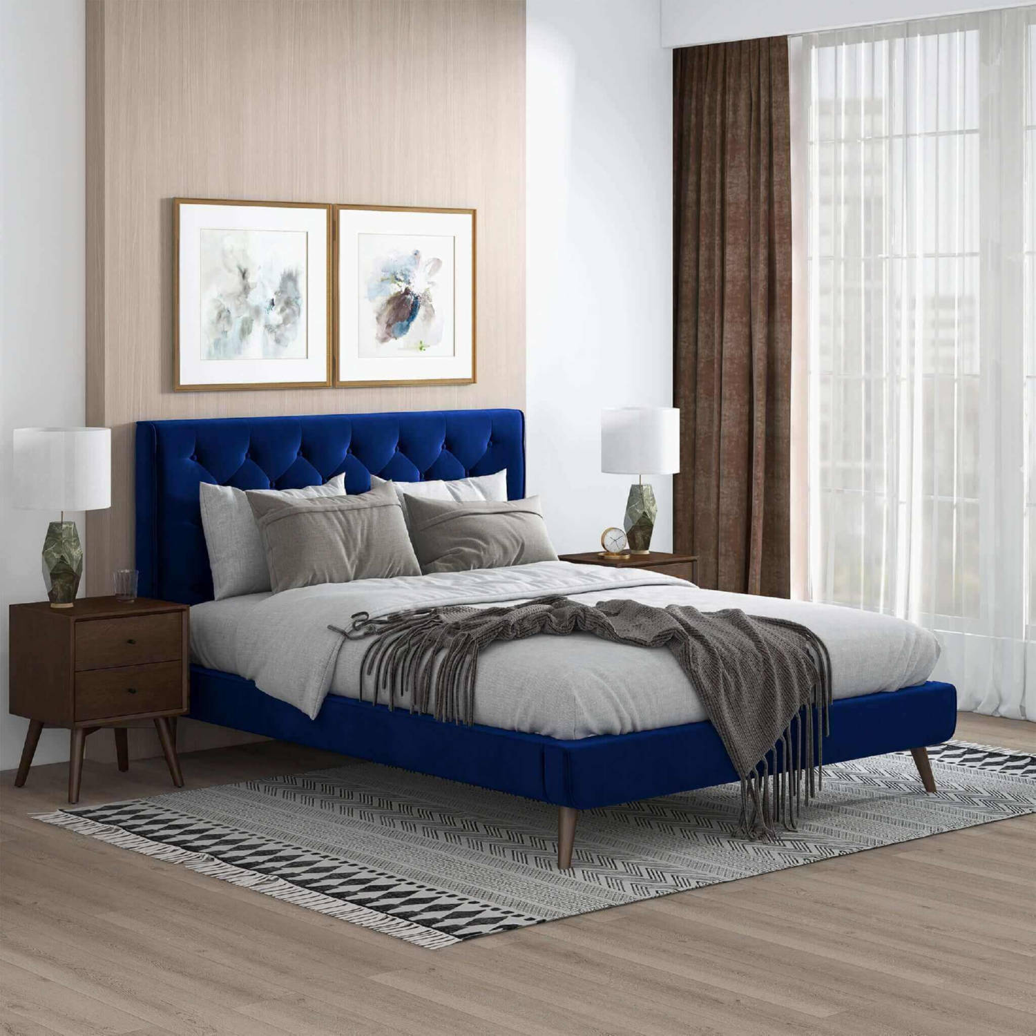 Ashcroft Furniture Dillon Platform Bed - Thumbnail 5