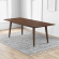Levi 86" Dining Table in Walnut Finish Wood