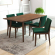 Levi 86" Dining Table in Walnut Finish Wood