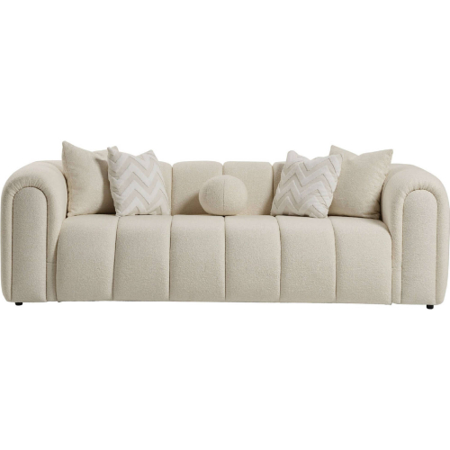 Beatrice Sofa in Tufted Ivory Boucle Fabric
