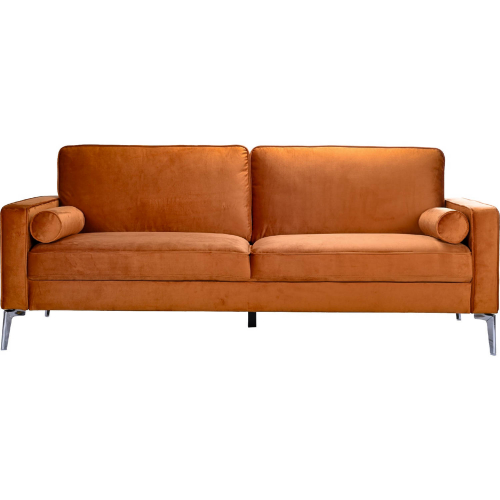 Axten Sofa in Orange Performance Velvet