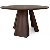 Bolton 53.10" Round Dining Table in Walnut Brown Finish