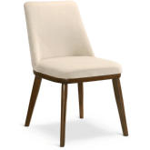 Clove Dining Chair in Beige Velvet & Wood (Set of 2)
