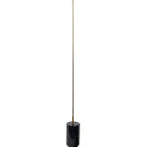 Prism LED Floor Lamp in Brass Gold & Black Faux Marble
