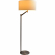 Serene Floor Lamp in Brushed Nickel Metal & White Linen Shade
