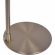 Serene Floor Lamp in Brushed Nickel Metal & White Linen Shade