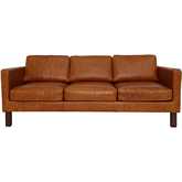 Memphis Sofa in Waxy Cognac Leather