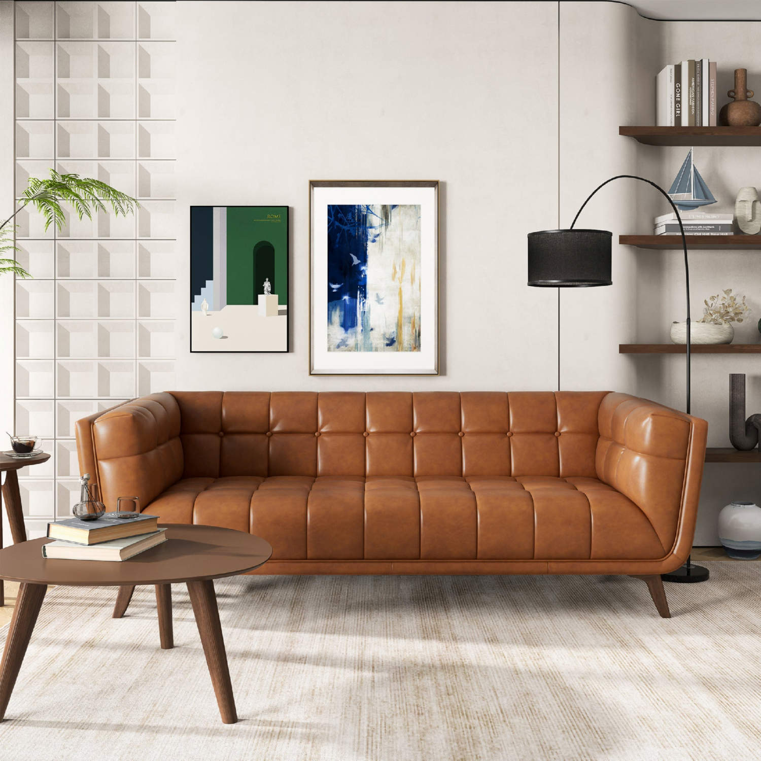 Ashcroft Furniture Addison Ottoman