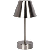 Elegance Rechargeable LED Table Lamp in Brushed Nickel
