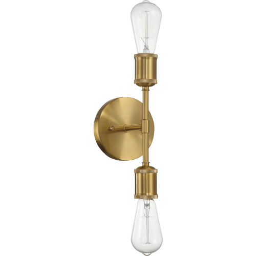 Reverie 2 Light Wall Sconce in Gold Metal