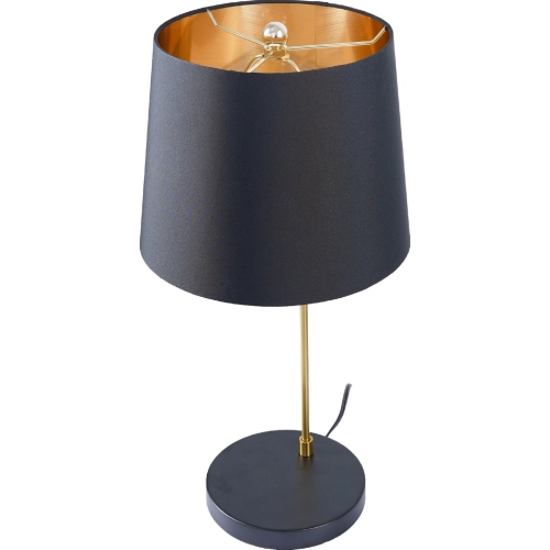 Lustrous Table Lamp in Black & Gold