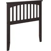 Mission Twin Headboard in Espresso Wood