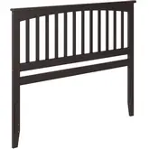 Mission Queen Headboard in Espresso Wood