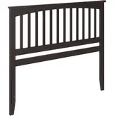 Mission King Headboard in Espresso Wood