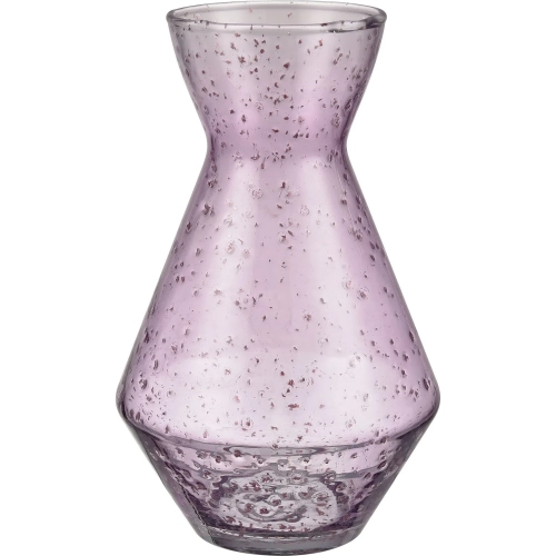 Abby 10" Vase in Light Pink Glass