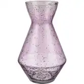 Abby 10" Vase in Light Pink Glass