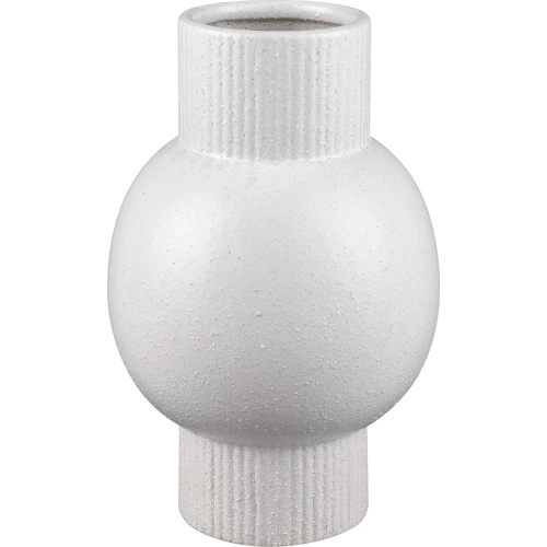 Acis 12" Vase in White Ceramic