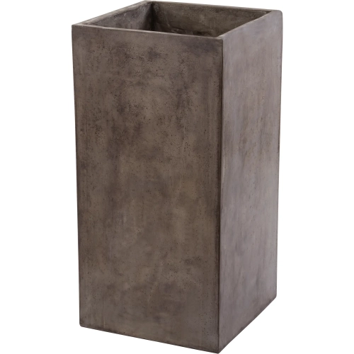 Al Fresco Indoor Outdoor Planter in Polished Gray Concrete