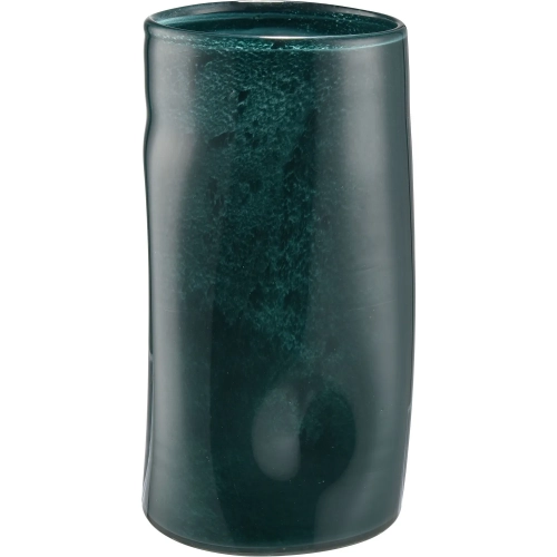 Alina 12" Vase in Dark Green Glass