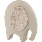 Amigo Elephant Sculpture in Cream Beige Ecomix & Cotton