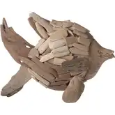 Angel Fish Decorative Sculpture in Natural Driftwood