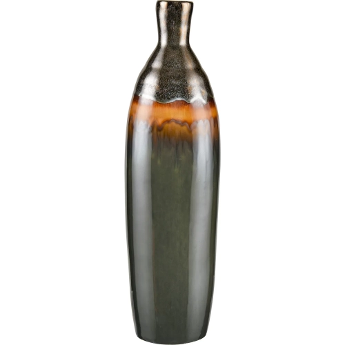 Arne 20" Vase in Brown Reactive Earthenware