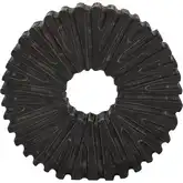 Curtis Decorative Sculpture in Black Finish Mango Wood