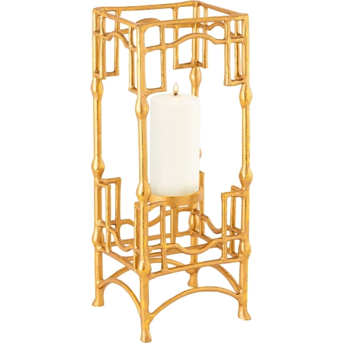 Barnaby Candleholder in Gold Aluminum