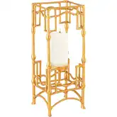 Barnaby Candleholder in Gold Aluminum