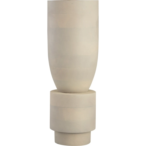 Belle Vase in Bleached Mango Wood