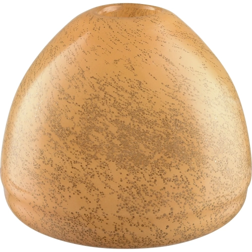 Berk Vase in Textured Apricot Orange Glass