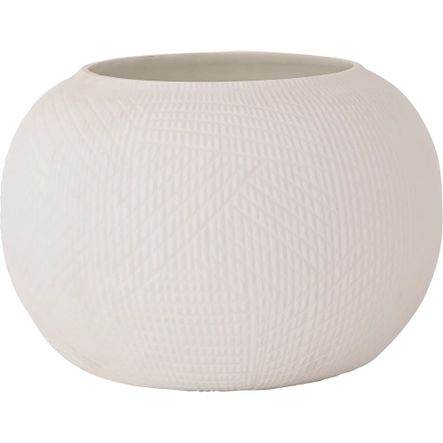 Besse Vase in Matte White Glass
