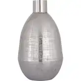 Bourne Vase in Polished Silver Iron