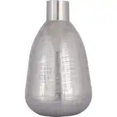 Bourne Vase in Polished Silver Iron