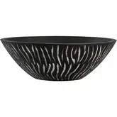 Bradford Decorative Bowl in Black & White Mango Wood
