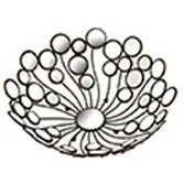 Brixley Decorative Bowl Burnished Brass & Mirror