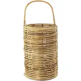 Cadiz Woven Lantern in Natural Rattan