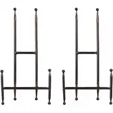 Camarena 16" Easel 2 Piece Set in Bronze Iron