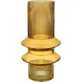 Cenon Vase in Yellow Glass