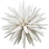 Chinook Spiked Orb Sculpture in White Driftwood